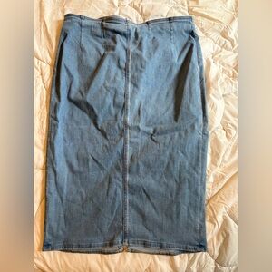 American Eagle denim midi pencil skirt